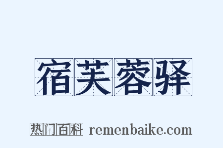宿芙蓉驿是什么意思的图片